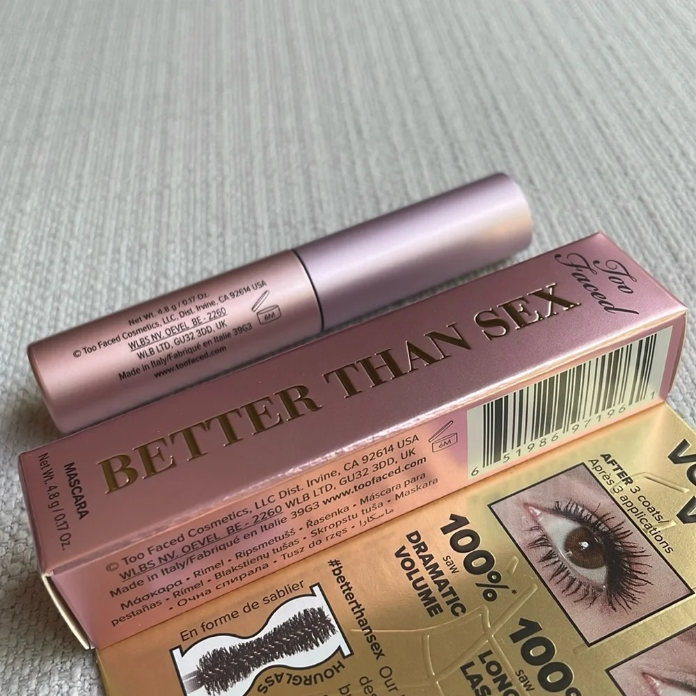 Too faced better than sex mascara mini new in box